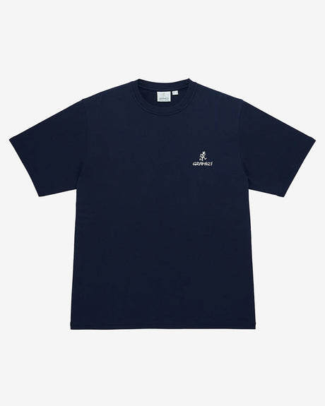 Gramicci Apparel One Point Logo Tee Navy