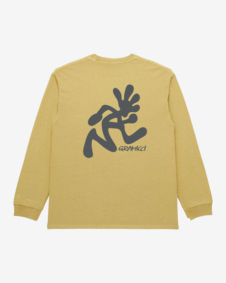 Gramicci Apparel Running Man L/S Tee Pigment Dyed Sulphur Pigment