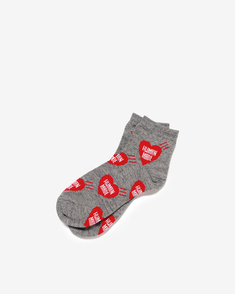 HUMAN MADE Accessories Heart Short Socks ‘Gray'