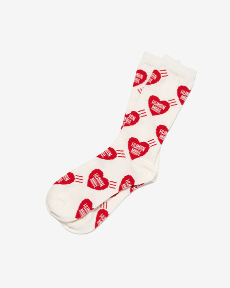 HUMAN MADE Accessories Heart Socks ‘White'