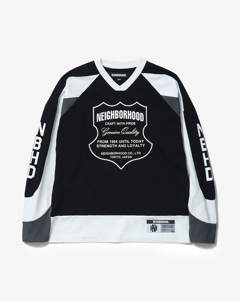 Neighborhood Hockey Shirt L/S Black | Commonwealth Philippines