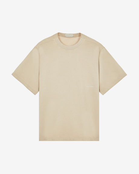 Stone Island Apparel Ghost Piece Comfort Fit Short Sleeve T-Shirt Beige