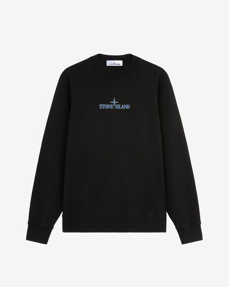 Stone Island Apparel Institutional One Cotton Fleece Sweatshirt Black