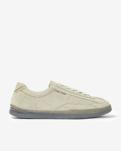 Stone Island Footwear Low Cut Hairy Suede Sneaker Sage