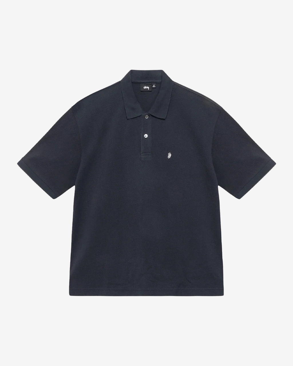 Stüssy Classic Pique Polo Black | Commonwealth Philippines