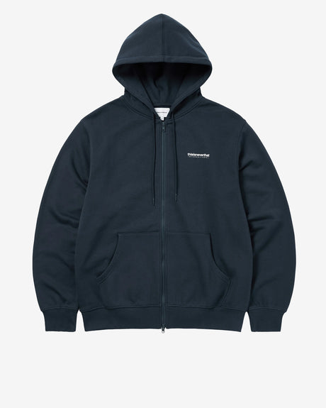 thisisneverthat Apparel INTL. Logo Zip Up Hoodie Navy