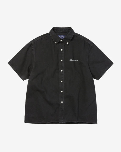 thisisneverthat Apparel Washed Denim S/S Shirt Black