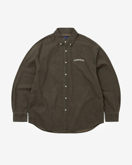 thisisneverthat Apparel Washed Denim Shirt Brown
