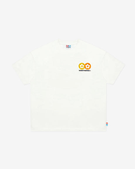 VANDYTHEPINK Apparel Classic Flower Rhinestone T-shirt 'White'