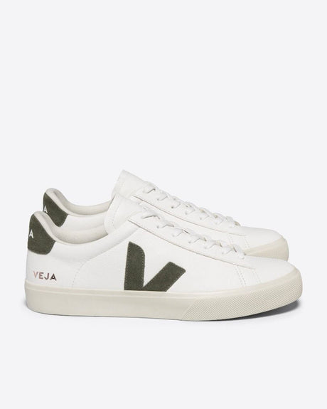 VEJA Footwear Campo ChromeFree Leather Extra White Kaki