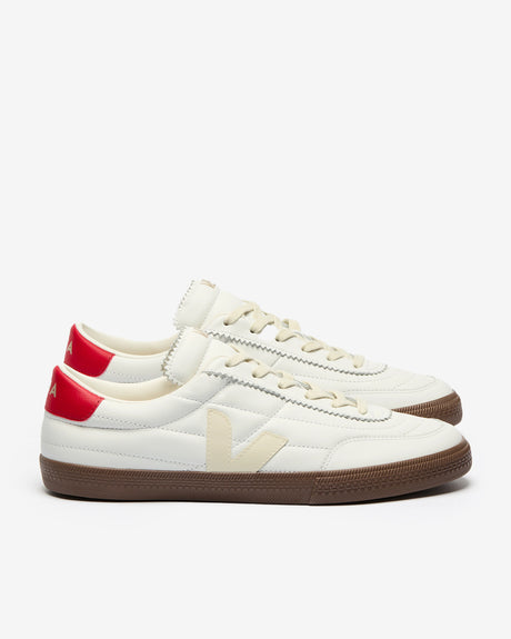 VEJA Footwear Panenka Leather White Pierre Pekin Bark