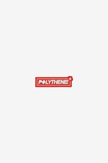 Polythene Optics OS Rubber Badge White/Red